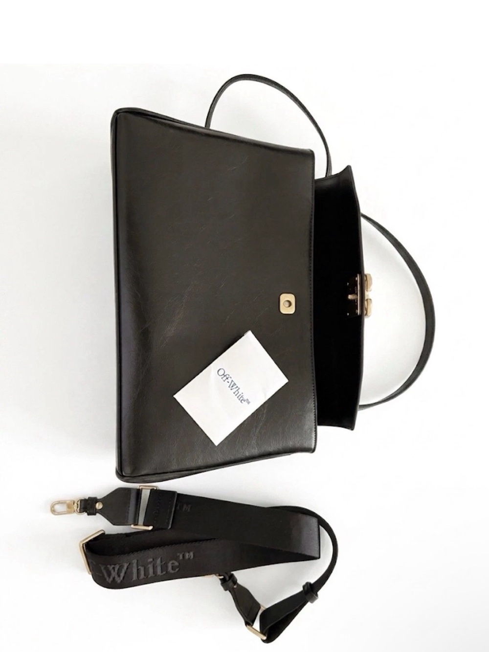 Off-White Black JITNEY LARGE Shoulder & Crossbody Strap - Picture 4 of 5